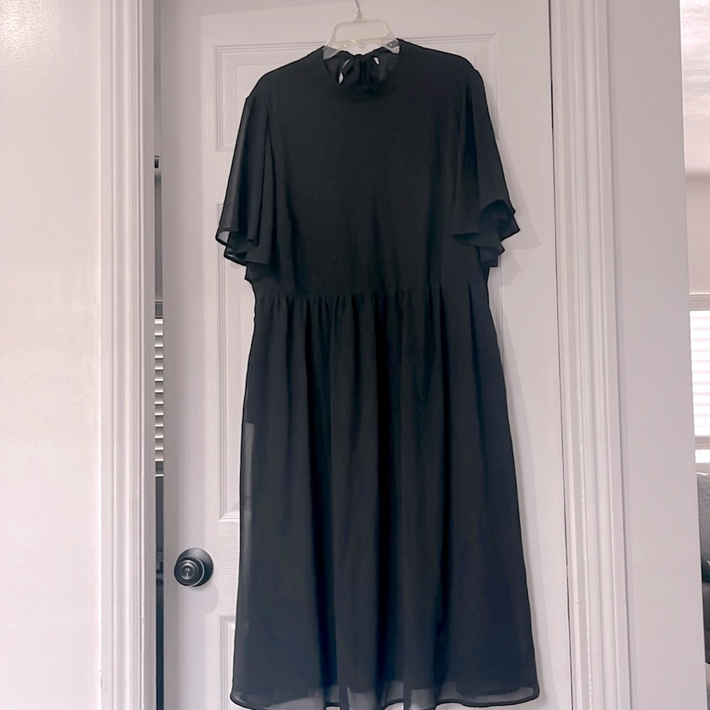 Mocked neck dress